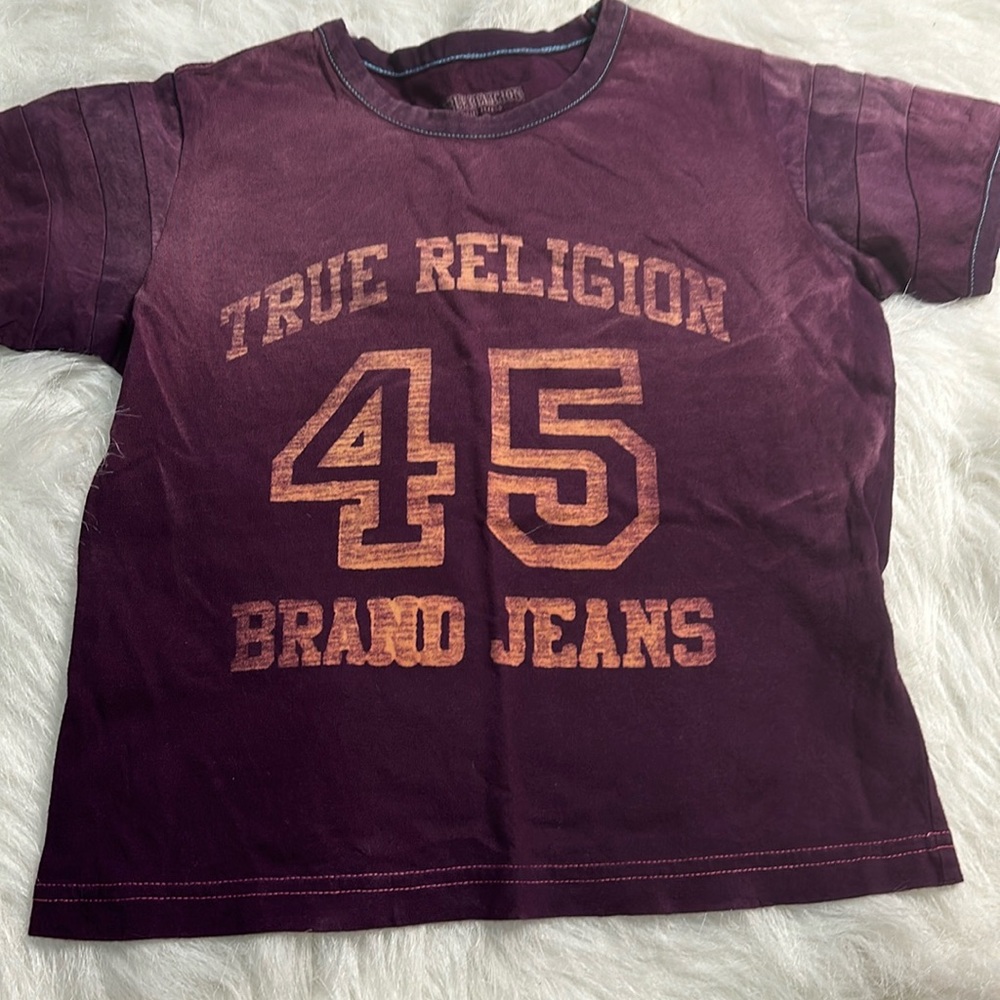 Girls true religion tee shirt size sm. Excellent condition.